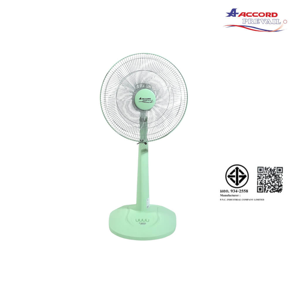 พัดลมตั้งโต๊ะ ACCORD PREVAIL AC-1664 สีเขียว